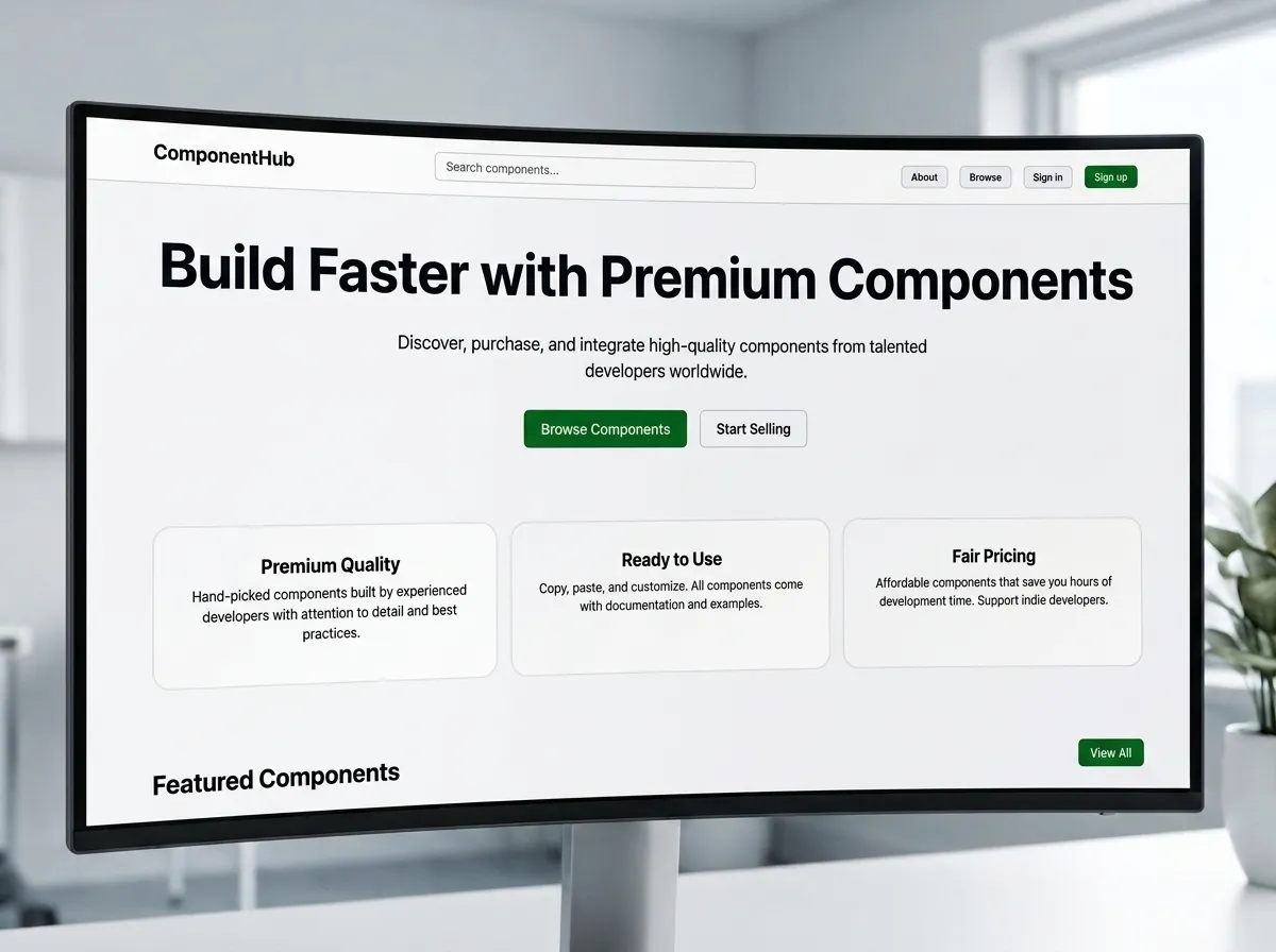 ComponentHub – Reusable UI Component Platform